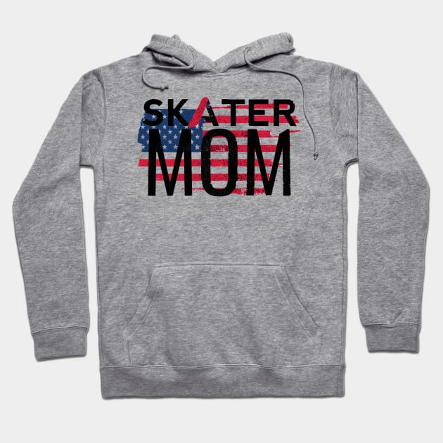 American Skater Mom Hoodie by M Dee Signs